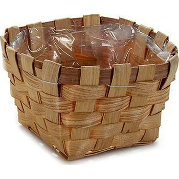 Žárovka Ibergarden Květináč třtina Kaštanová (18 x 9,5 x 18 cm)