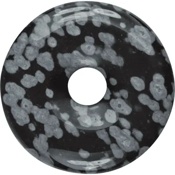 Milujeme Kameny Obsidián vločkový - donut cca 2 cm 379208