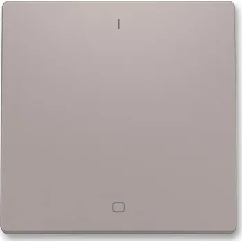 vypínač ABB - Zoni, Kryt spínače jednoduchý s potiskem, pro řazení 3, greige