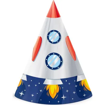 Party dekorace Párty čepička vesmír 6 ks