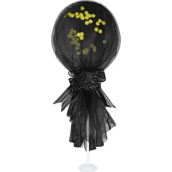 Balónek Party Pal Balonek s konfetami v černém tylu 1 ks