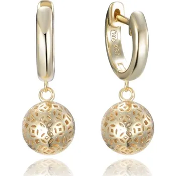 Náušnice Pozlacené stříbrné náušnice kuličky JMAS0217GE00