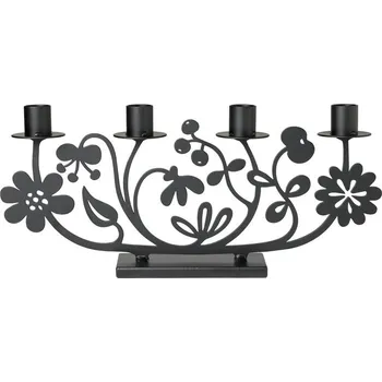 Svícen Adventní svícen Elvy black 16x36, Bengt & Lotta Švédsko