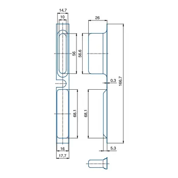 Sprchová vanička Vanička PE K133 (bílá / 1ks)