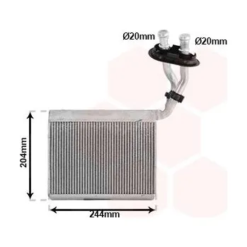 Výměník tepla, vnitřní vytápění VAN WEZEL 58016709