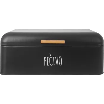 chlebník Chlebovka plech/bambus 42x25x17cm BLACK