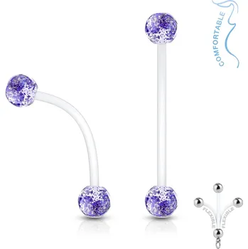 Piercing Šperky4U Pružný těhotenský piercing do pupíku - WP0021-B