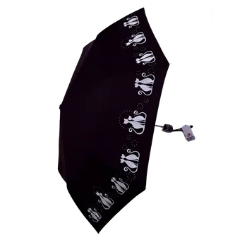 Dámský deštník Kočky černý