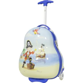 MONOPOL Dětský kufřík PIRAT blikací kolečka menší xS