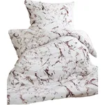 Jerry Fabrics Povlečení mikroflanel Maramor hnědý 140x200, 70x90