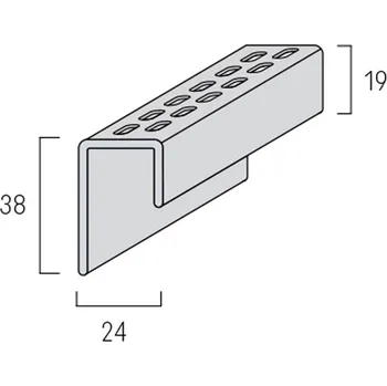 Obklad Lemovací ventilační profil FS-261
