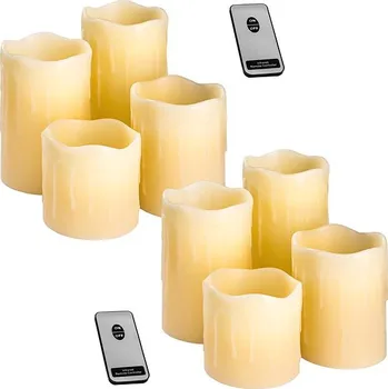 led svíčka tectake 402889  2x 4 ks bílá