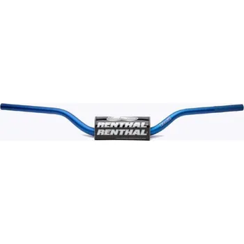 RENTHAL řídítka 1,1/8 CALA 28,6mm MX FATBAR RC HIGH BLUE, barva modrá s protektorem YAMAHA YZ250F rok 01-23