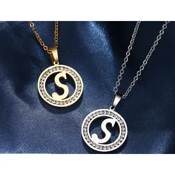 Náhrdelník Řetízek s přívěskem S, Varianta Zlatá