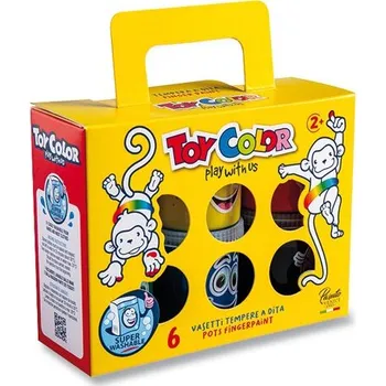 Speciální výtvarná barva Prstové barvy Toy Color - 6 barev, 80 ml