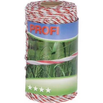 Ohradník Lanko pro elektrický ohradník PROFI 200 m bílá/červená