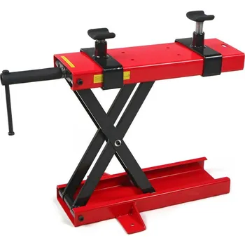 Hever Mini motocyklový zvedák, velmi výkonný, zvednutí až 500 kg, hmotnost 15 kg, červeno-černý (TrueTech)