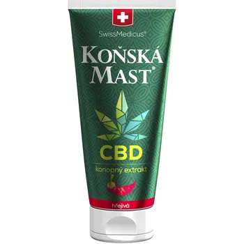 Masážní přípravek SwissMedicus Koňská mast s CBD hřejivá 200 ml