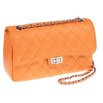 NovaKabelka.cz Kožená italská kabelka Eliana Argento Arancia