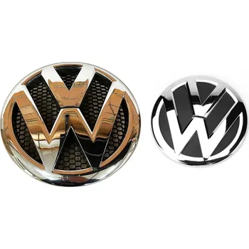Znak automobilu VW znak T5 165+130mm chrom - set 2 kusy