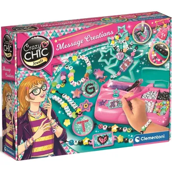 dětská sada na výrobu šperků Clementoni Crazy Chic Jewels Message Creations sada na výrobu šperků s písmenky