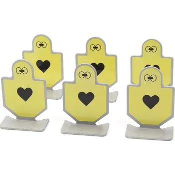 Terč na sportovní střelbu A.C.M. Plechové cvičné terče "Brave Warrior" - 6 kusů