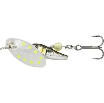 Umělá nástraha Savage Gear Třpytka Sticklebait Spinner Green Silver Ayu - 2 7,3 g