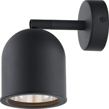 Nástěnné svítidlo Kaspa, Nástěnné svítidlo Spark 1 s černým připojením černé - Formadore