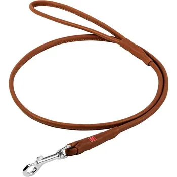 Vodítko pro psa Kulaté kožené vodítko Soft hnědé 122 cm - www.hafico.cz Šířka:: 6 mm