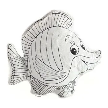 kreativní sada Malovací ryba kreativní set 14x15 cm