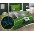 Povlečení Detexpol Fotbal svítící zelené 140 x 200, 70 x 80 cm zipový uzávěr