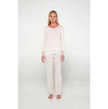 Dámské pyžamo Vamp - Pyžamo s dlouhými rukávy 19902 - Vamp moka rosy XL