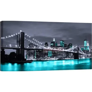 Diamantové malování Diamantové malování - Most v tyrkysové - č. 541 45x85 cm