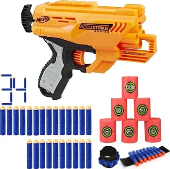 Dětská zbraň Nerf N-Strike Elite Accustrike Quadrant E0012 + 30 šípů + terče + páska na ruku