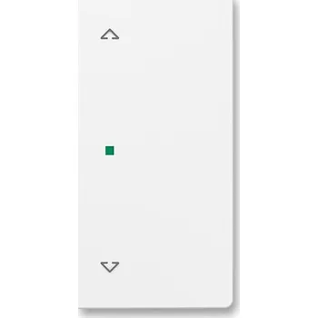 vypínač ABB - Zoni, kryt 2násobný, symbol "žaluzie", matná bílá