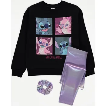 GEORGE DÍVČÍ KOMPLET "STITCH AND ANGEL" černá 8-9 let (134)