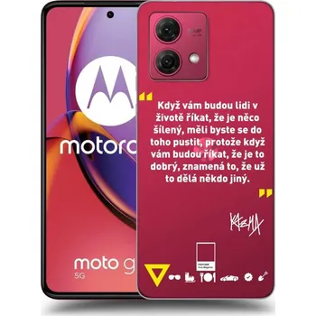 Pouzdro na mobilní telefon Picasee silikonový průhledný obal pro Motorola Moto G84 5G - Kazma - MĚLI BYSTE SE DO TOHO PUSTIT