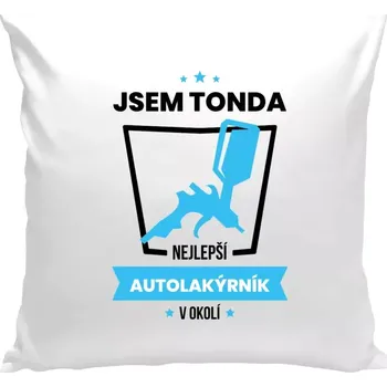 Polštář Polštář bílý 40x40 cm Nejlepší v okolí - autolakýrník