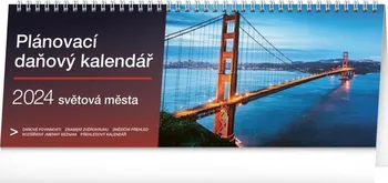 Kalendář Presco Group Stolní plánovací daňový kalendář Světová města 2024