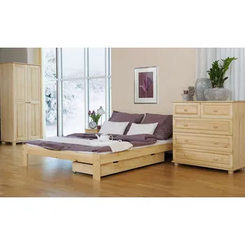 Postel Postel MAYSON 160x200 cm s roštem, masiv borovice + vyzvednutí ZDARMA