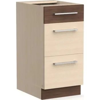 Kuchyňská skříňka Bog Fran Spodní skříňka LP 45 kuchyň Modena MD14-D45S3 Zvolte dvířka: MDF - bílá lesk, šedá grafit