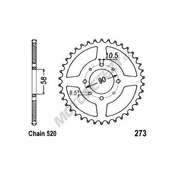 Řetězová sada pro motocykl Rozeta KTM 125 Duke rok 11-13