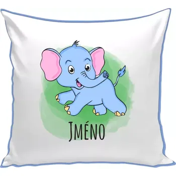 Polštář Polštář barevný 32x32 cm Sloník