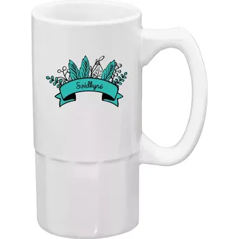 Sklenice Půllitr pro svědkyni - Svědkyně - zelené lupeny - 500 ml