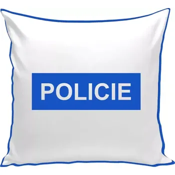 Polštář Polštář barevný 32x32 cm Policie