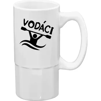 Sklenice Půllitr bílý vysoký Vodáci