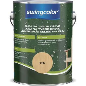 Olej na dřevo Swingcolor Olej na tvrdé dřevo bezbarvý, bezbarvý, 2,5 l 6304.T02,5.100