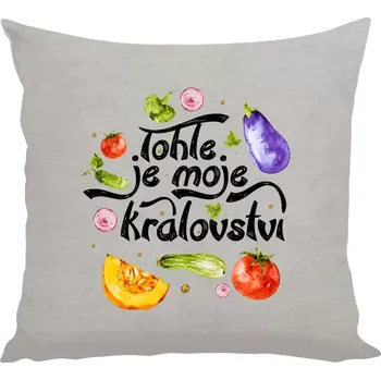 Polštář Polštář lněný 40x40 cm Království