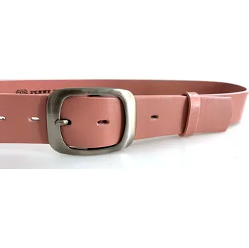 Opasek PENNY BELTS Kožený opasek 99503 růžový - 90 cm