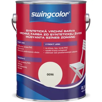barva a nátěr na dřevo Swingcolor Bílý email, bílý, lesklý, 2,5 l 6140 T02,5 96